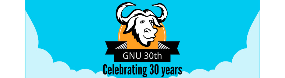 Logo per il trentennale del progetto GNU