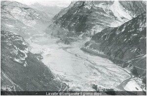 Il Vajont la mattina del 10 ottobre 1963 (Archivio Rai)