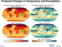 proiezioni cambiamenti precipitazioni e temperature - IPCC