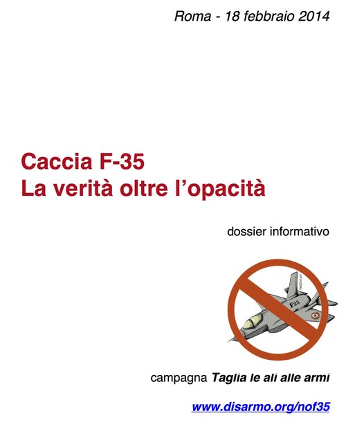 Rete Italiana per il Disarmo - NO F35 Report