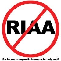 Logo della campagna "Boycott Riaa" - www.boycott-riaa.com