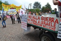 Manifestazione pacifista e antimilitarista contro la consegna degli M346 a Venegono Superiore