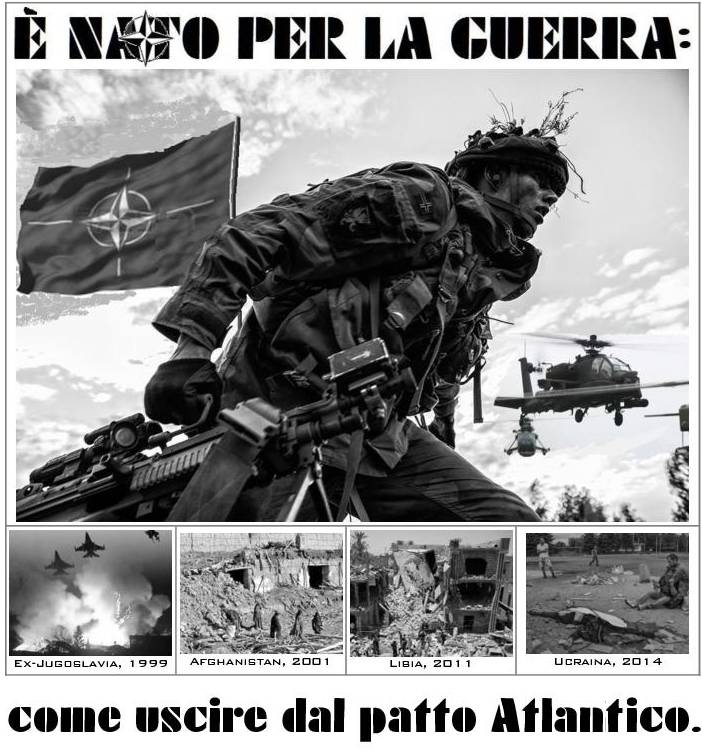 "E' NATO per la guerra: come uscire dal patto Atlanico"