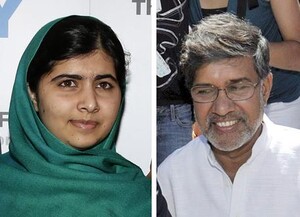 Premio Nobel per la Pace 2014. Il riconoscimento è stato assegnato a Malala Yousafzay, ragazza pachistana di 17 anni ferita dai talebani per la sua lotta per l’istruzione femminile, e all’attivista indiano Kailash Satyarth che si batte per i diritti dei bambini. La studentessa ha dedicato il premio ai bambini perché "hanno il diritto andare a scuola e di non soffrire per il lavoro minorile". La giovane ha chiesto ai primi ministri dei due Paesi di essere presenti alla premiazione del 10 dicembre.  