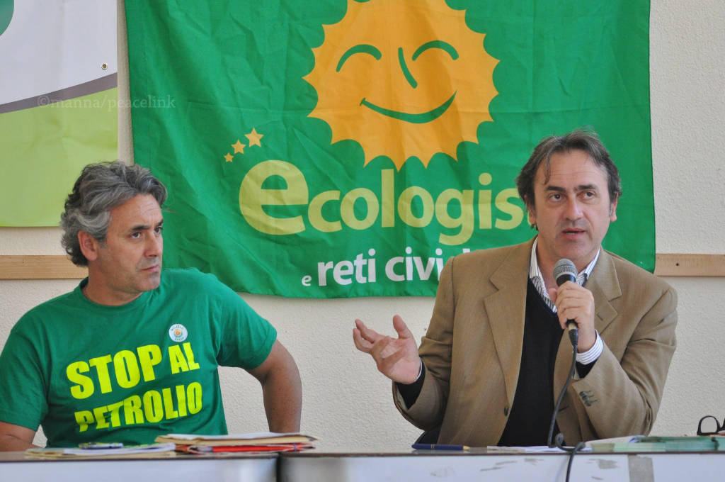 Marano e Bonelli in conferenza stampa a Milazzo