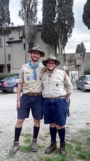 2 Gli scout della Fédération des Scouts d'Europe alla Casa 2015