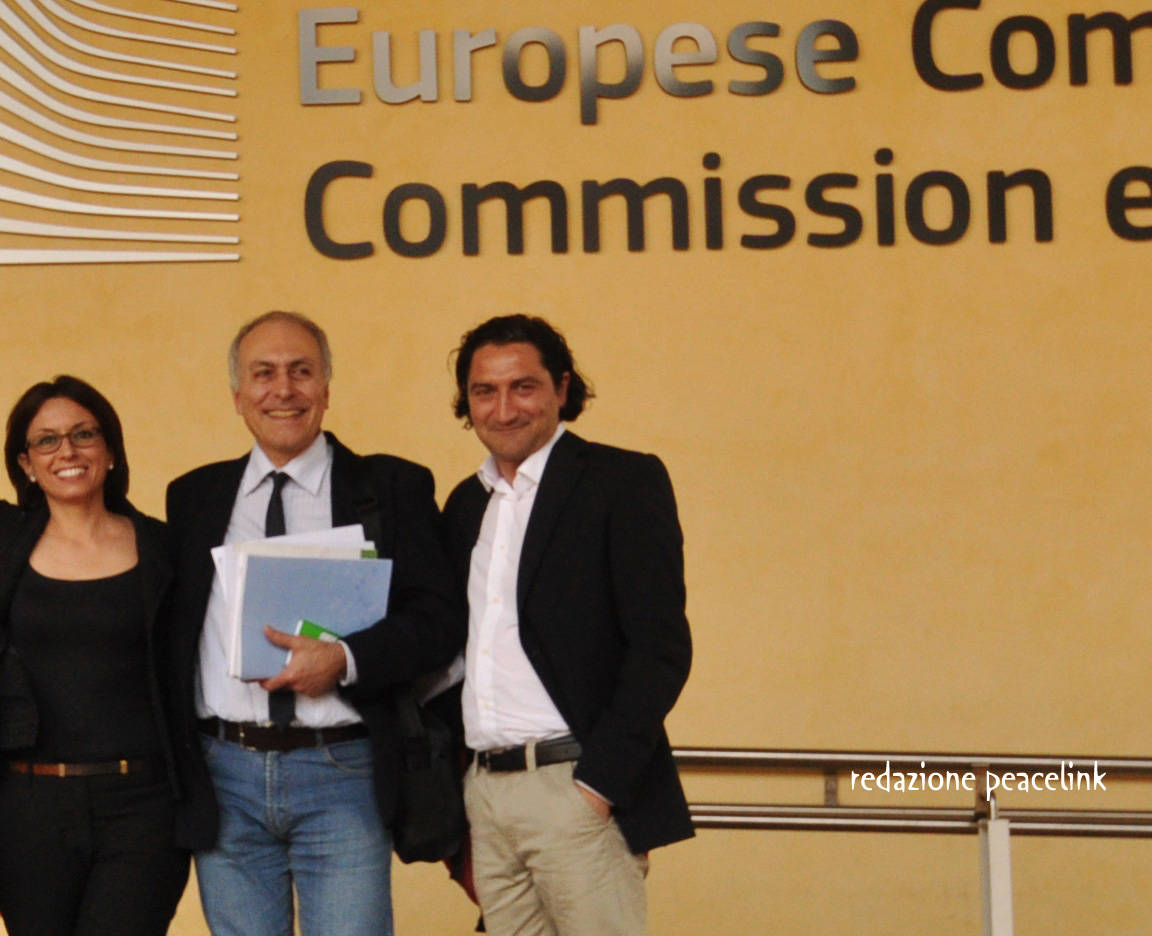 Antonia Battaglia, Alessandro Marescotti e Luciano Manna in Commissione Europea