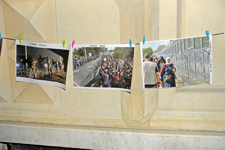 No a nuovi muri in Europa - Flashmob a Genova, 17 dicembre 2015