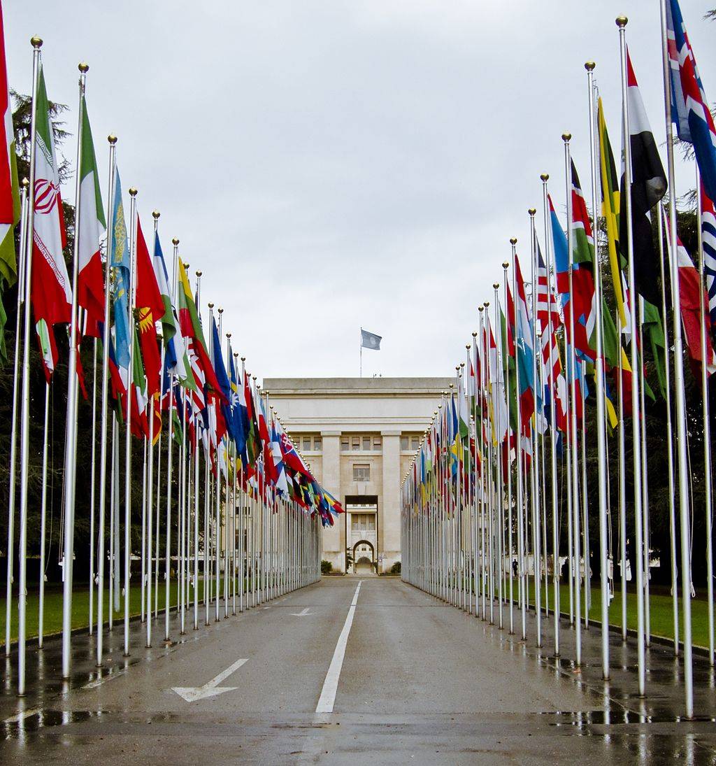 Il palazzo delle Nazioni Unite a Ginevra