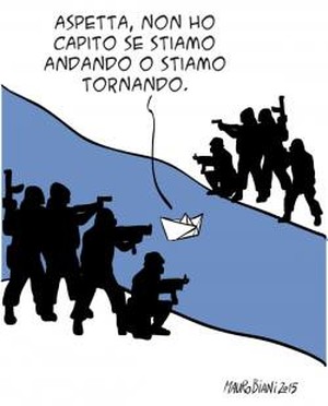 Rete Italiana per il Disarmo Presidio Libia 9 marzo 2016