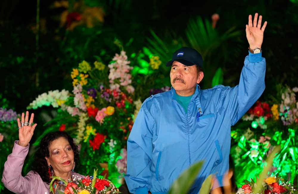 Il presidente Ortega durante il Congresso sandinista (Foto CCC)
