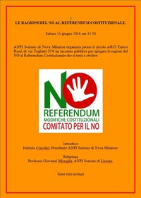 Referendum Costituzionale - Le ragioni del NO