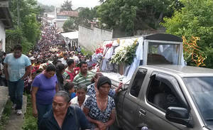 Funerali di Lesbia Urquía (Foto EFE)
