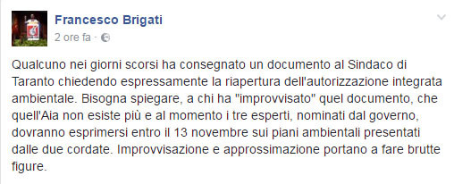 il post di Francesco Brigati