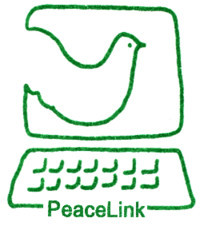 Il logo di PeaceLink del 1991
