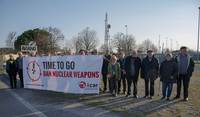 Gli attivisti di tutta Europa davanti alle basi con armi nucleari: “E' tempo di metterle al bando!”