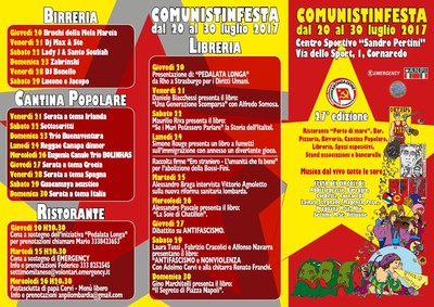 ANTIFASCISMO E NONVIOLENZA con COMUNISTI IN FESTA - CORNAREDO 2017