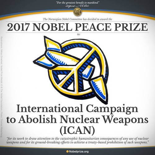 ICAN Premio Nobel per la Pace 2017