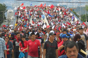 Manifestazione a Tegucigalpa (Foto G. Trucchi | Rel-UITA)
