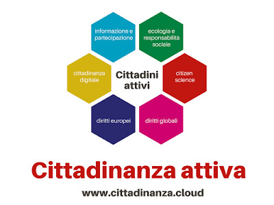 Il logo del sito www.cittadinanza.cloud dedicato alla formazione degli insegnanti alla cittadinanza attiva