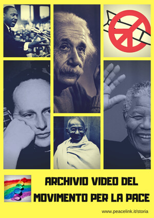 L'Archivio Video del Movimento per la Pace organizza i video pubblicati sul web e che riguardano la lotta per la pace e il disarmo. Clicca qui per accedere.