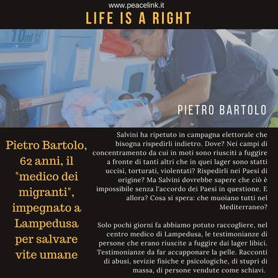 Pietro Bartolo, il medico dei migranti a Lampedusa