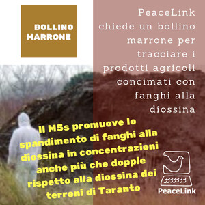 PeaceLink chiede un bollino marrone per tracciare i prodotti agricoli concimati con fanghi alla diossina