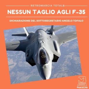 Angelo Tofalo (M5S) fa marcia indietro sugli F35 e critica il taglio del 2012 che ridusse da 131 a 90 il programma di acquisto nel 2012. Ritiene che una riduzione degli F-35 potrebbe compromettere la capacità militare dell'Italia. Tofalo è sottosegretario alla Difesa. Questa ultima dichiarazione fa definitivamente chiarezza sulle intenzioni del governo che ha concordato con Trump la prosecuzione del programma F-35. Un programma costosissimo che in passato il M5s voleva azzerare.