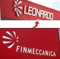 logo Leonardo, logo Finmeccanica