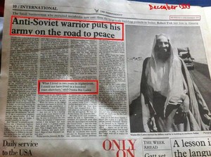 Bin Laden appoggiato dagli USA quando era un "combattente per la libertà"