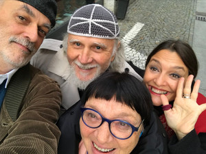 Con Maurizio Magnani, Moni Ovadia, Luisa Morgantini, Paola Savi