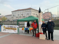 Antinucleari contro il bla bla Cop$ alla Darsena di Milano
