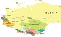 Ucraina e Russia, cartina geografica