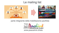Le mailing list parte integrante nelle mobilitazioni per la pace