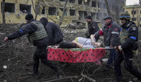 Preoccupazione per la distruzione di un ospedale pediatrico a Mariupol in Ucraina