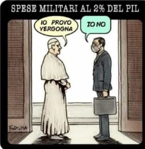 Vignetta su papa Francesco