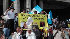 Proteste in Guatemala (foto archivio Prensa Comunitaria)