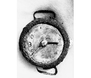 The Hiroshima explosion recorded at 8.15 a.m. 6 August 1945 on the remains of a wrist watch. UN Photo/Yuichiro Sasaki