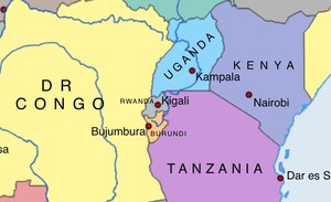 Rwanda, al confine con la Repubblica Democratica del Congo