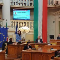 Sabrina Pignedoli al consiglio comunale di Reggio Emilia (20/3/2023),