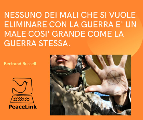 Mai come oggi la scelta della guerra si dimostra insensata e priva di prospettive, oltre che devastante e crudele. Clicca qui per seguire l'informazione giorno per giorno sulla guerra e sulle iniziative di pace.