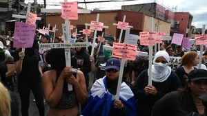 Manifestazione contro i femminicidi in Honduras (archivio G. Trucchi)