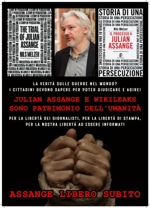 Julian Assange e WikiLeaks sono patrimonio dell'umanità.