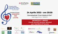 A Taranto concerto per la vita il prossimo 24 aprile