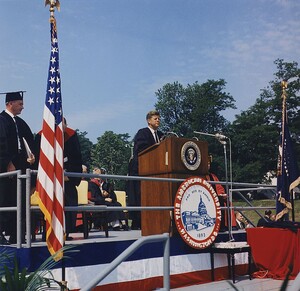 Discorso inaugurale all'American University, Washington D.C., American University,  John M. Reeves Athletic Field
