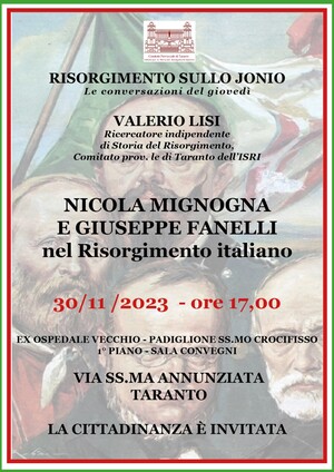 Nicola Mignogna e Giuseppe Fanelli nel Risorgimento italiano