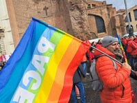 Manifestazione per la pace a Roma il 9 marzo 2024