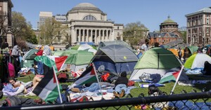 Tende degli studenti alla Columbia University