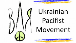 Il logo del movimento pacifista ucraino