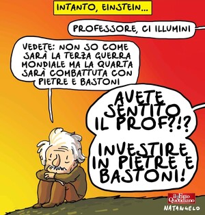 Einstein e la guerra secondo Natangelo